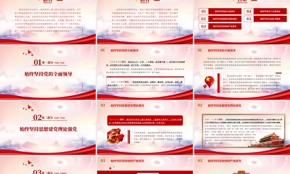 始终保持解决大党独有难题的清醒和坚定PPT课件（带内容）.pptx
