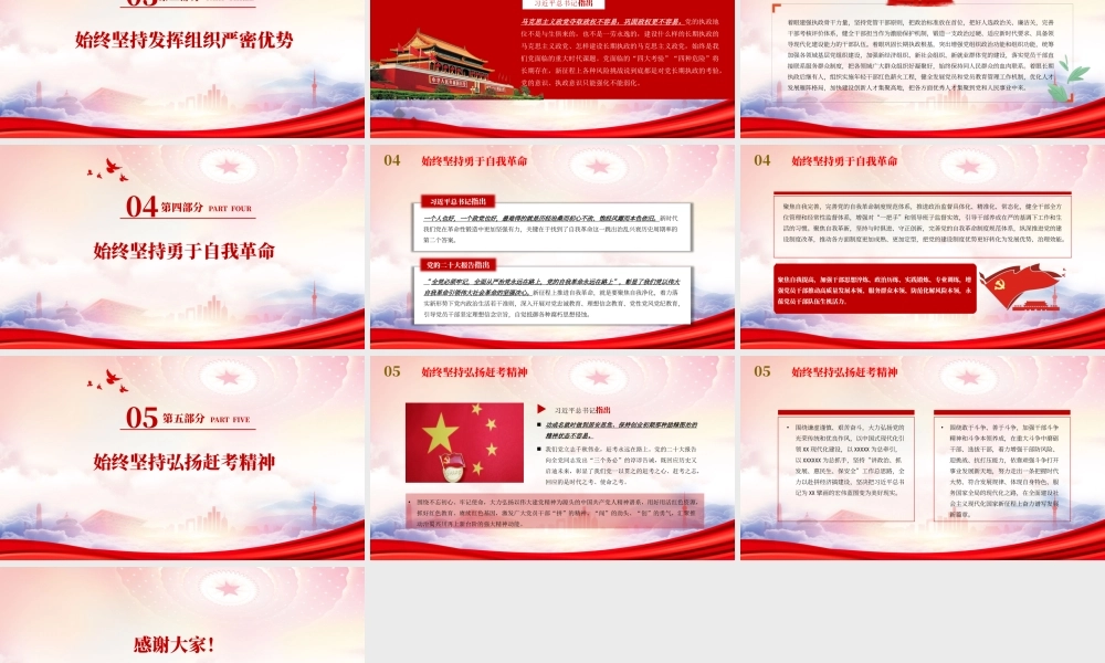 始终保持解决大党独有难题的清醒和坚定PPT课件（带内容）.pptx