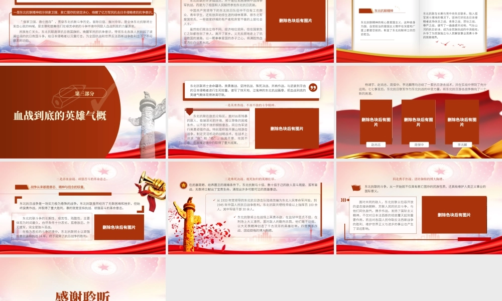 深刻把握东北抗联精神的本质内涵PPT学习弘扬东北抗联精神PPT课件（带内容）.pptx