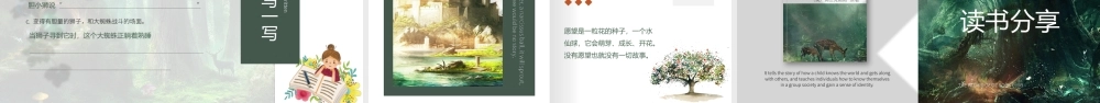绿色清新风绿野仙踪读书分享PPT.pptx
