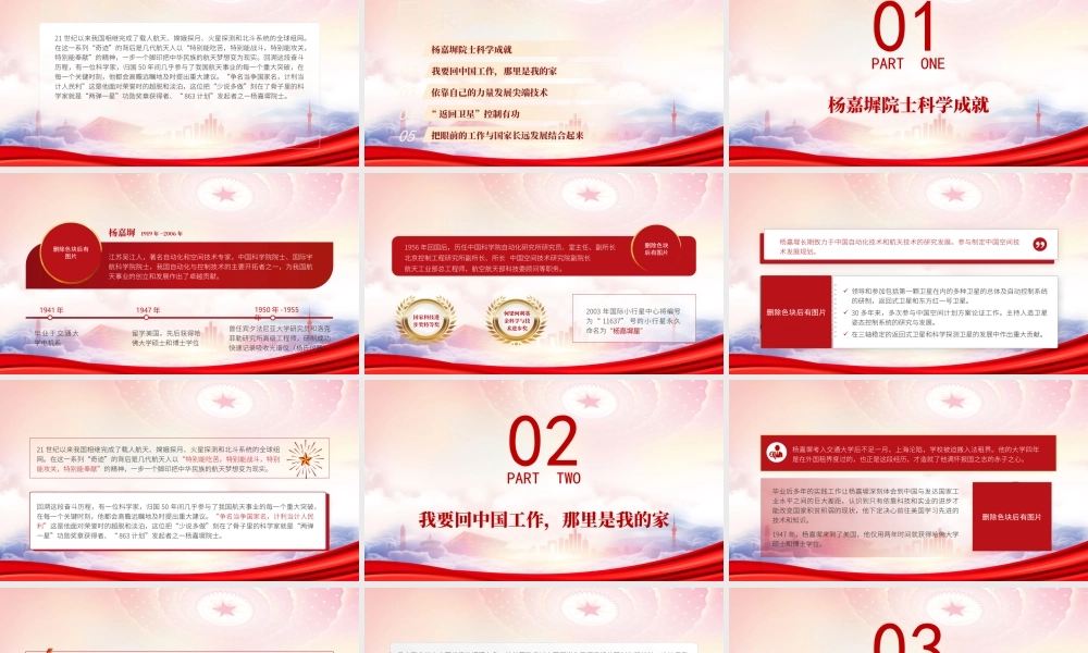 “两弹一星”功勋人物杨嘉墀事迹学习PPT将生命化为银河中的一颗星PPT课件（带内容）.pptx
