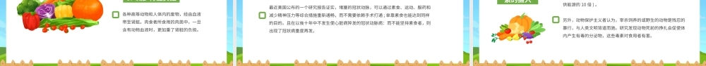绿色卡通风国际素食日节日介绍PPT.pptx