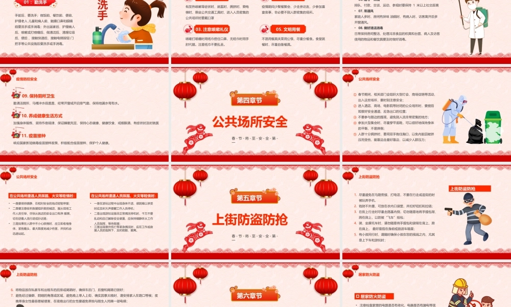 红色中国风2023春节安全培训PPT.pptx