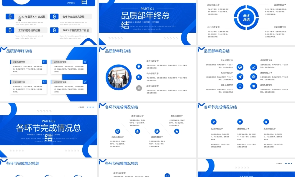 蓝色商务风品质部年终总结PPT.pptx