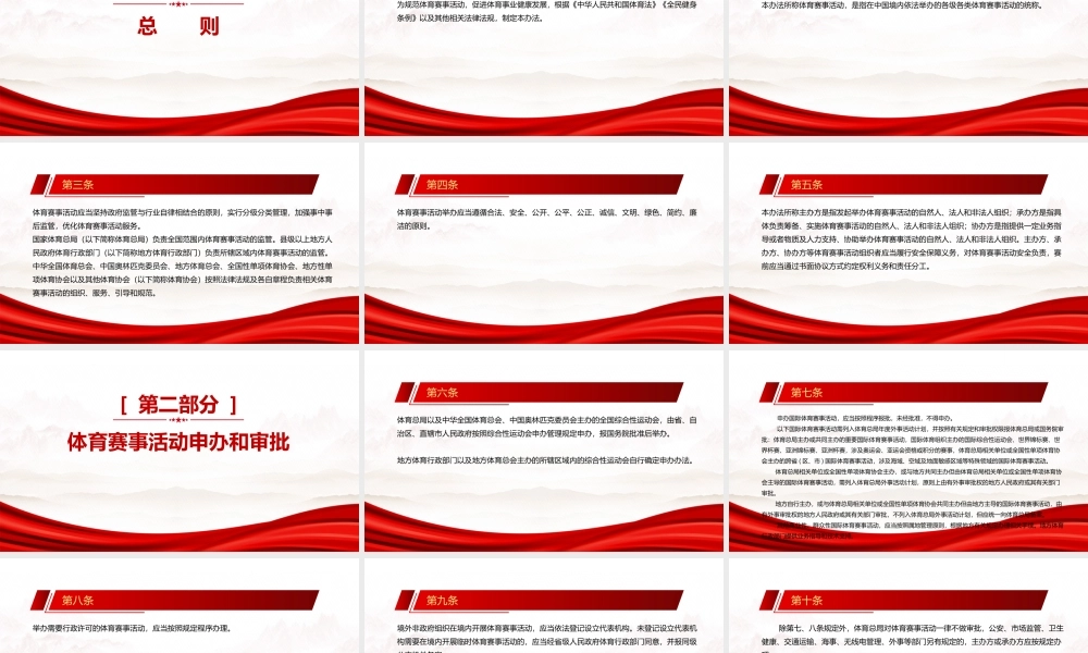 2022《体育赛事活动管理办法（2022修订）》全文学习PPT课件（带内容）.pptx