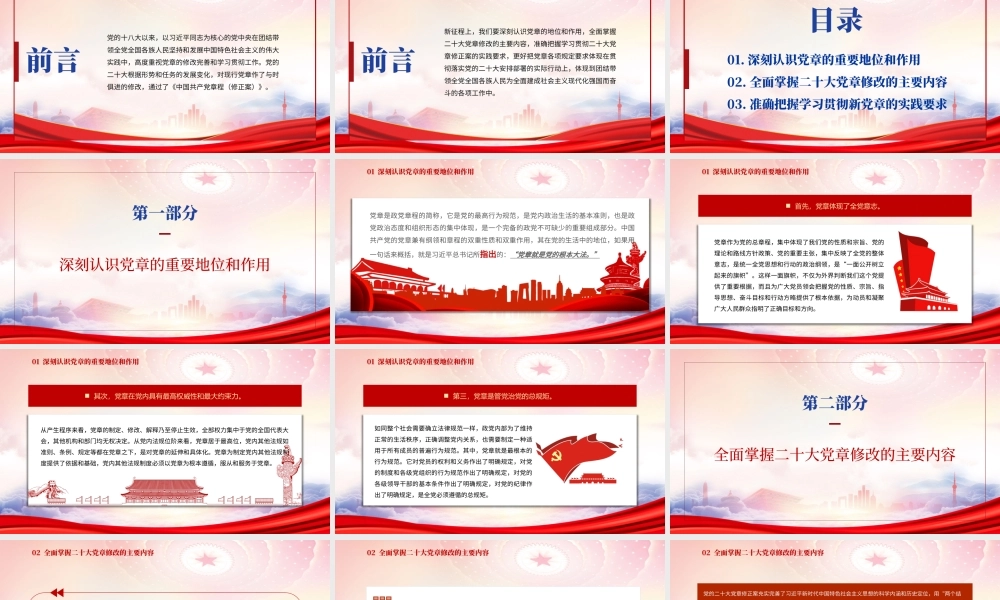 学习2022新党章奋进新征程PPT课件（带内容）.pptx