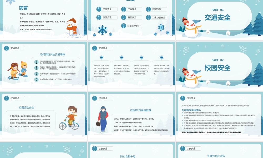 小学生冬季安全教育主题班会.pptx