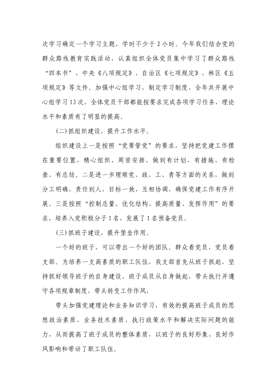 党组织书记抓基层党建述职工作总结报告.docx_第2页