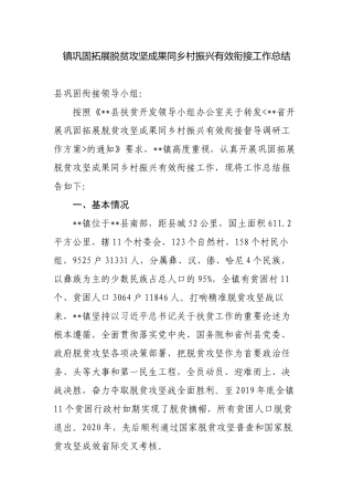3篇2022-2023年度镇巩固拓展脱贫攻坚成果同乡村振兴有效衔接工作总结.docx