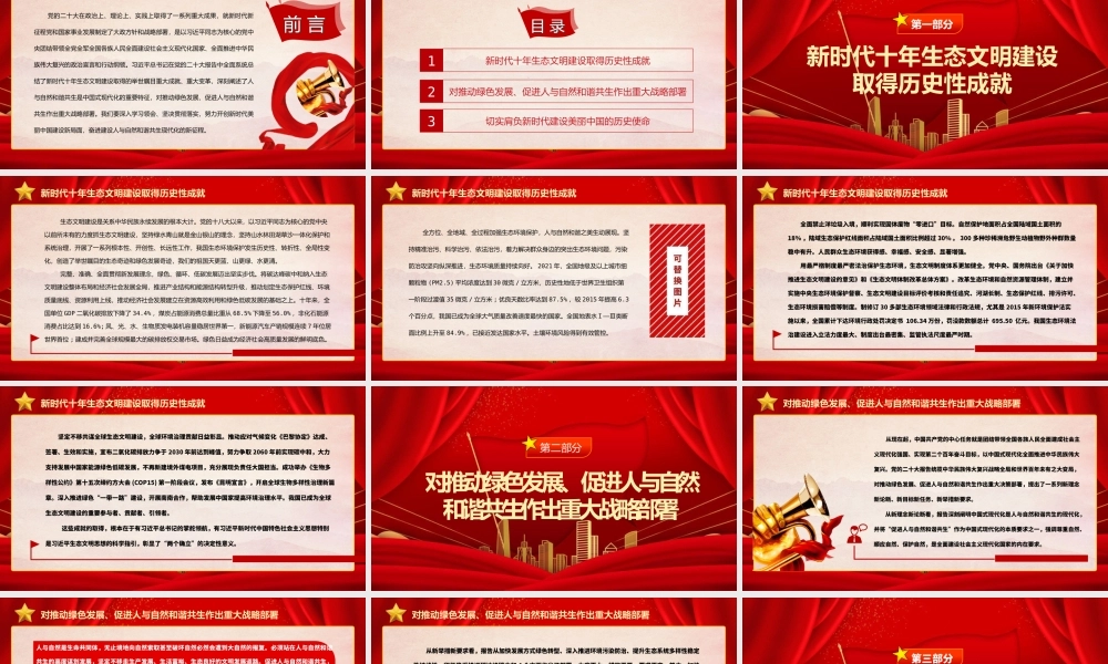 努力建设人与自然和谐共生的美丽中国PPT.pptx