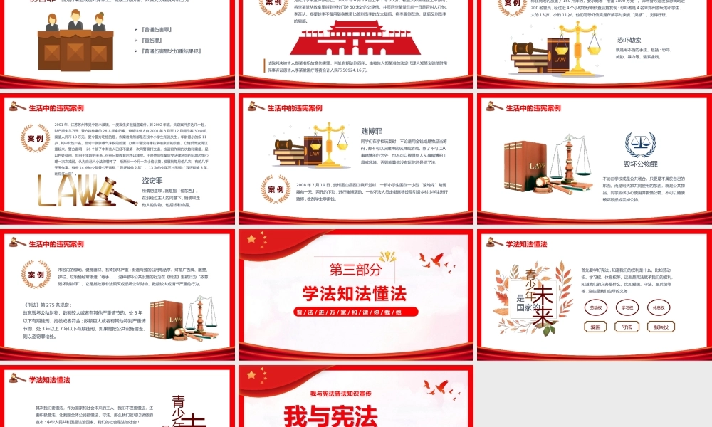我与宪法普法知识国家宪法日宣传推广PPT模板.pptx