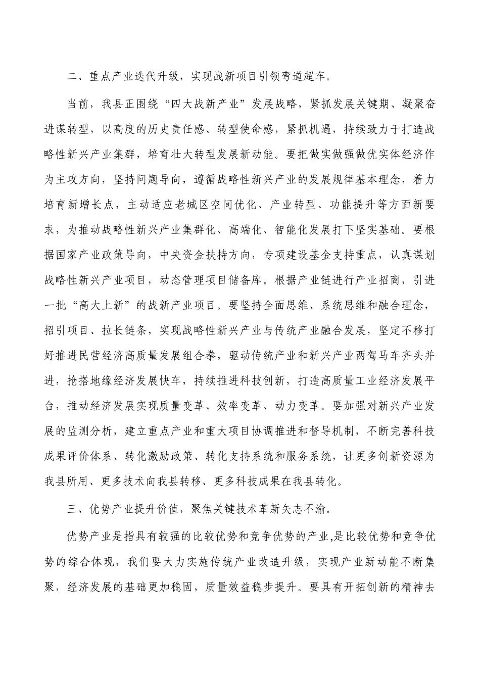 产业经济发展大会强调发言.docx_第2页