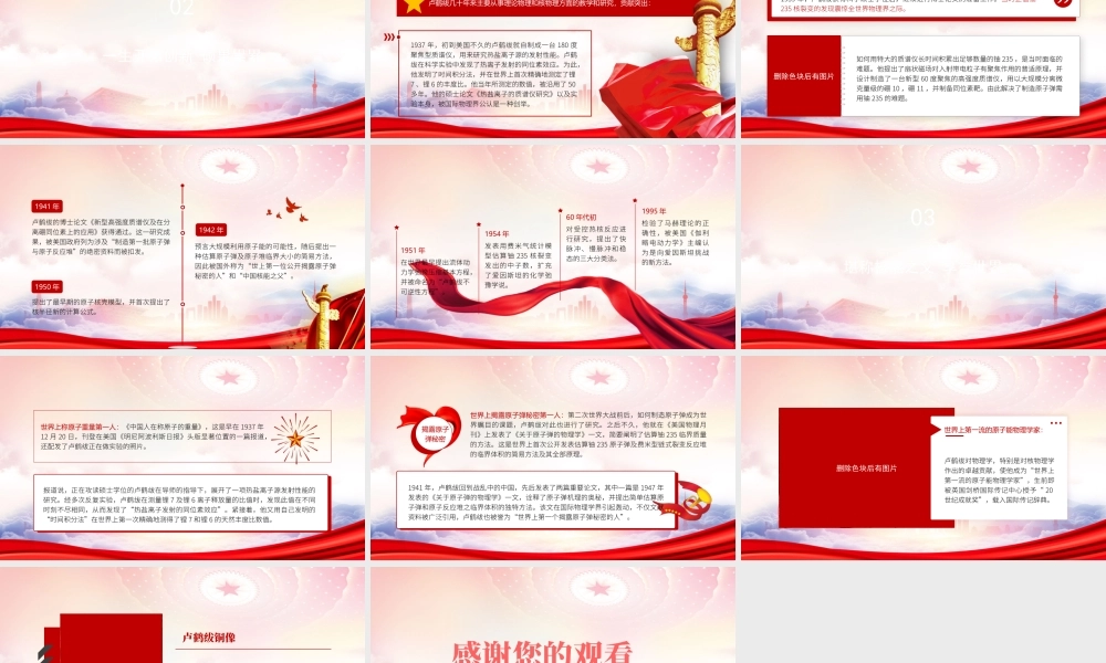 学习中国核能之父卢鹤绂的科学家精神PPT卢鹤绂生平介绍PPT课件（带内容）.pptx