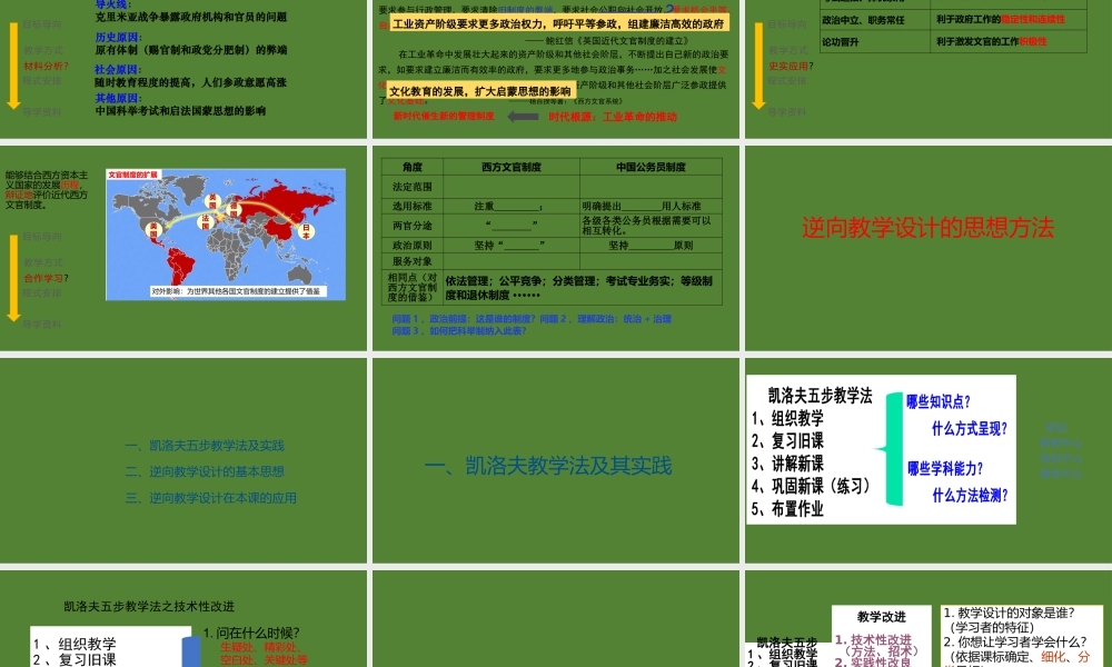 高中历史逆向教学设计的思想方法.pptx