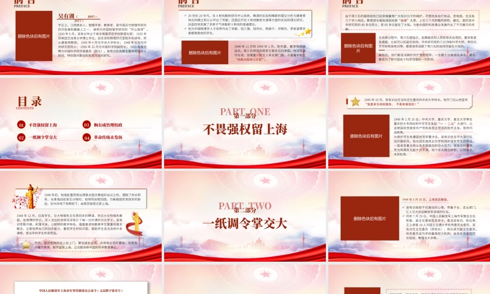 中国物理学研究“开山祖师”吴有训人物故事PPT吴有训事迹学习PPT课件（带内容）.pptx