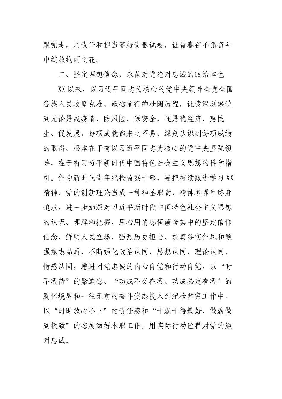 青年纪检干部学习2023年新年贺词心得体会.docx_第3页