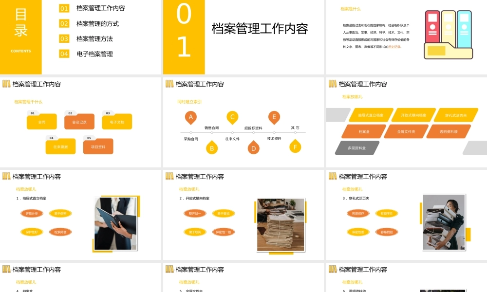 简约风档案管理培训.pptx