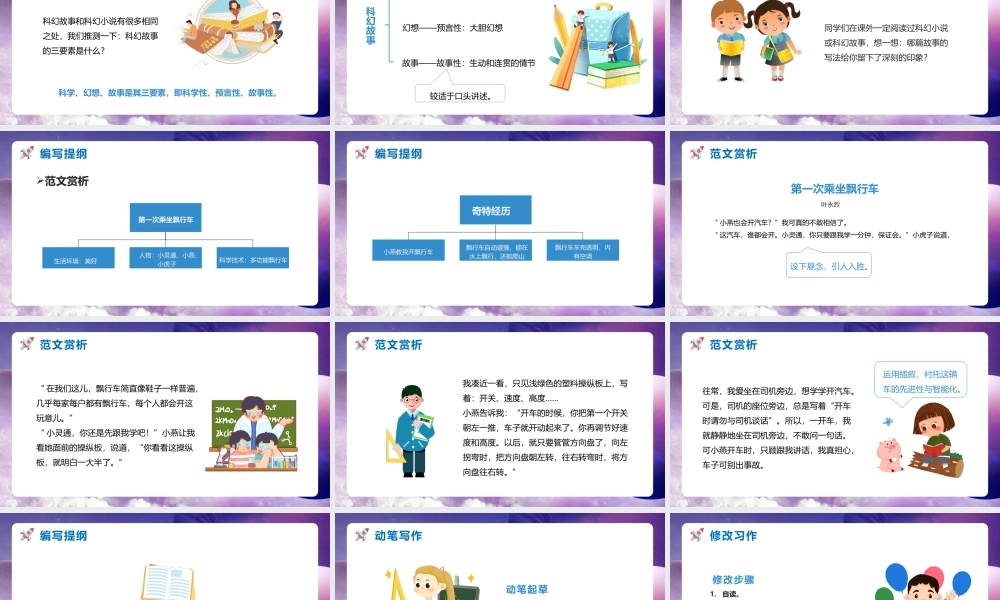 部编版六年级语文下册插上科学的翅膀飞课件PPT模板.pptx