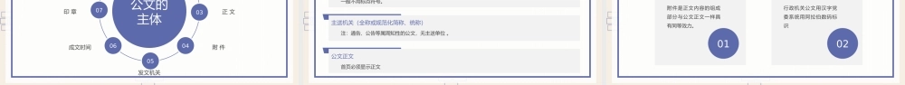 蓝黄简约风机关公文写作与处理培训.pptx