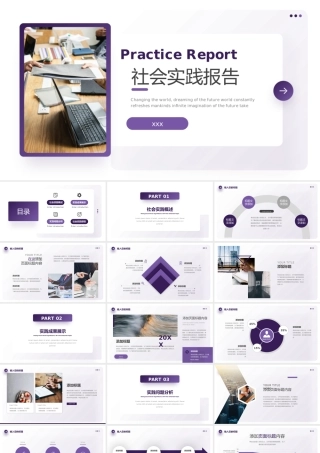 欧美风社会实践报告PPT.pptx