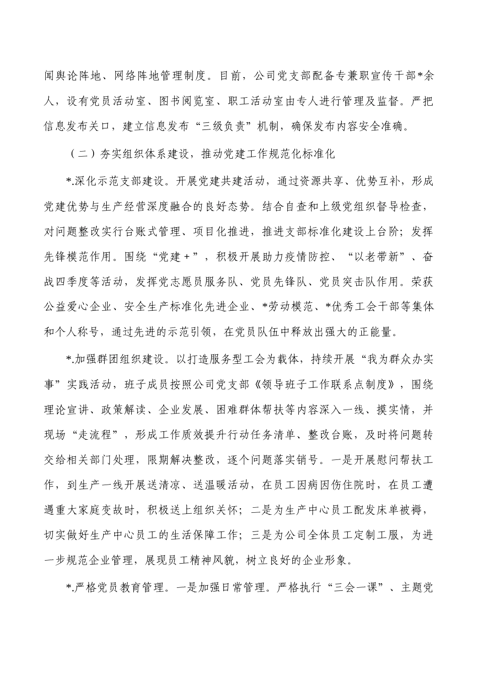 公司支部2022年党建工作总结.docx_第2页