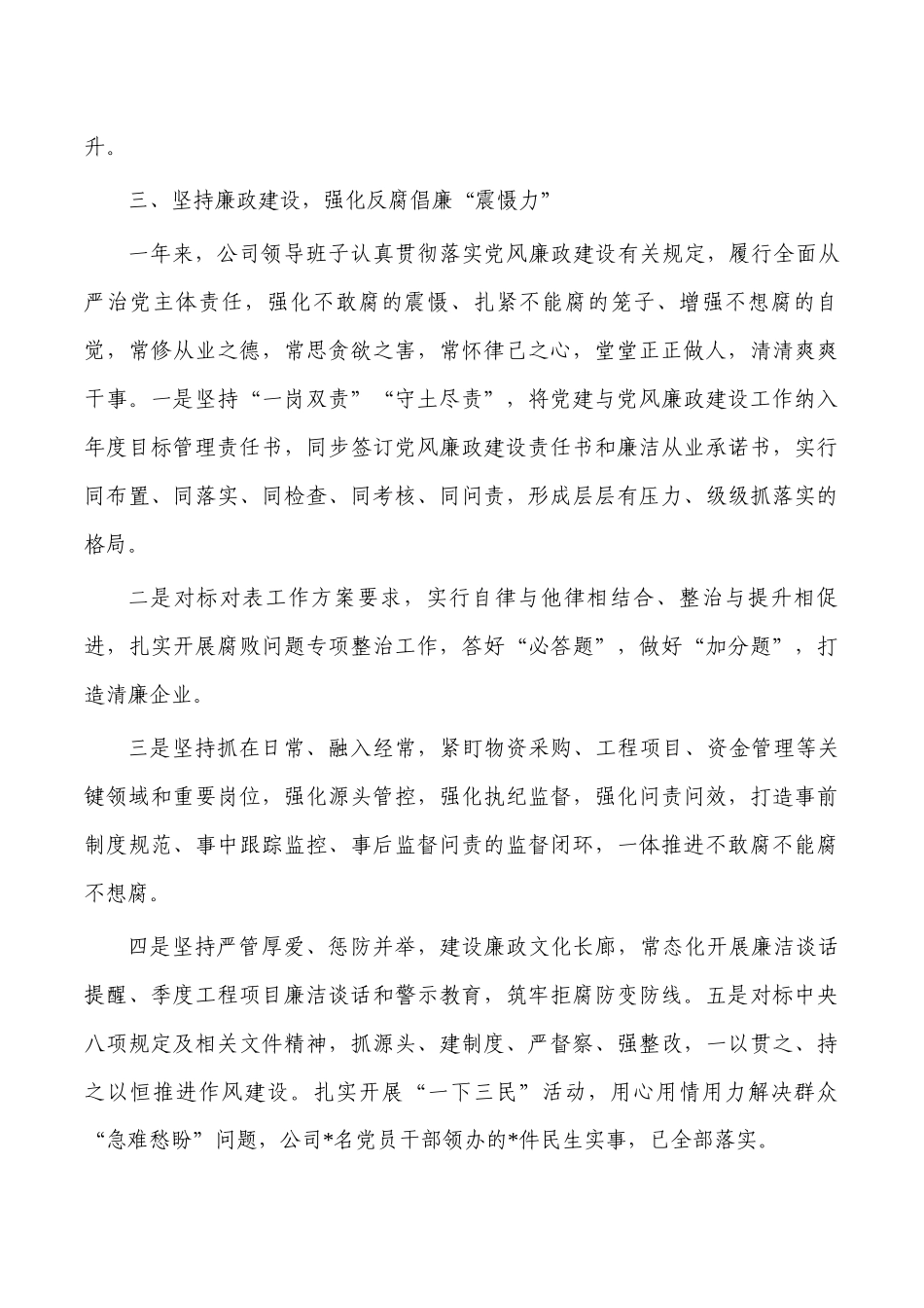 企业班子述职述廉报告总结.docx_第3页