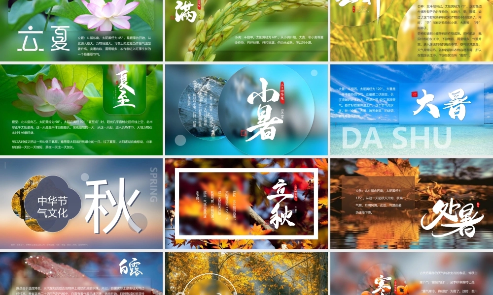 中华传统二十四节气介绍PPT模板.pptx