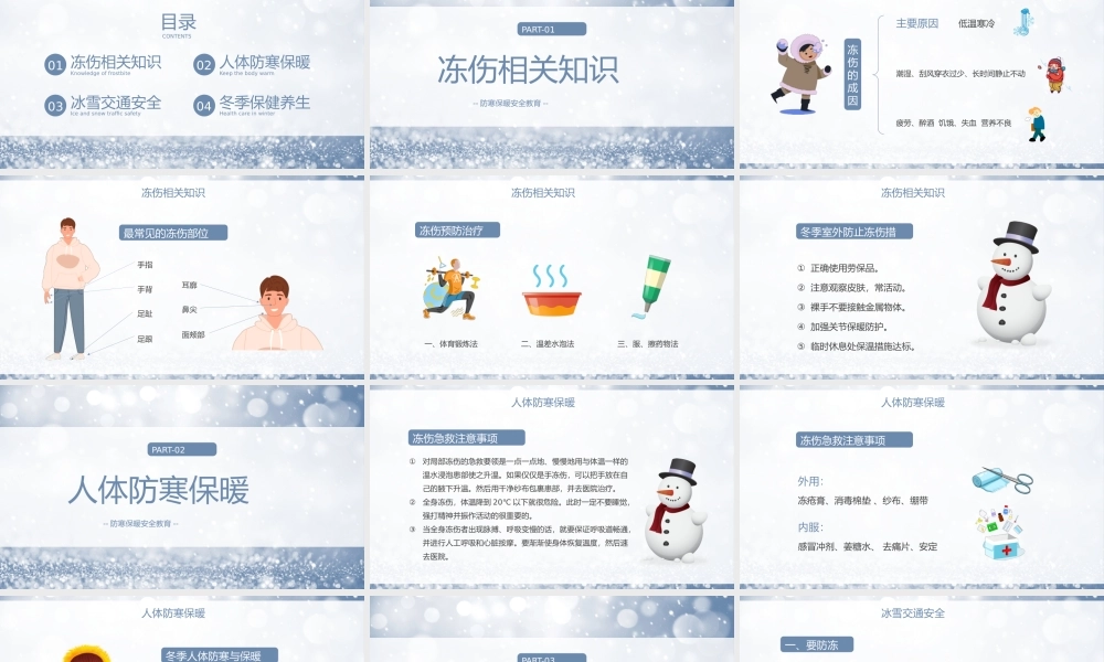 冬季防寒防冻保暖安全教育学习PPT.pptx