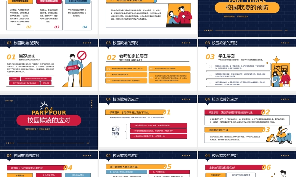 拒绝校园欺凌对学校暴力说不学生安全教育.pptx