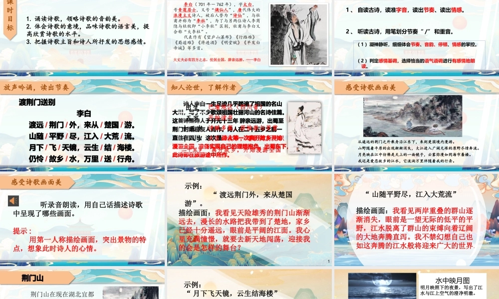 《渡荆门送别》PPT优质下载.pptx