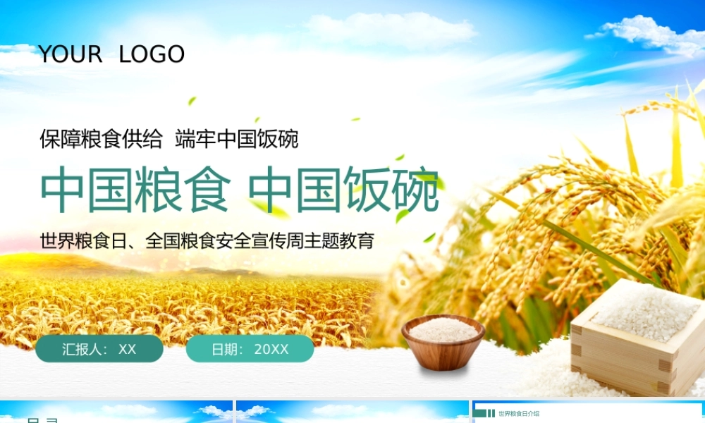 世界粮食日全国粮食安全宣传珍惜粮食主题教育宣传.pptx