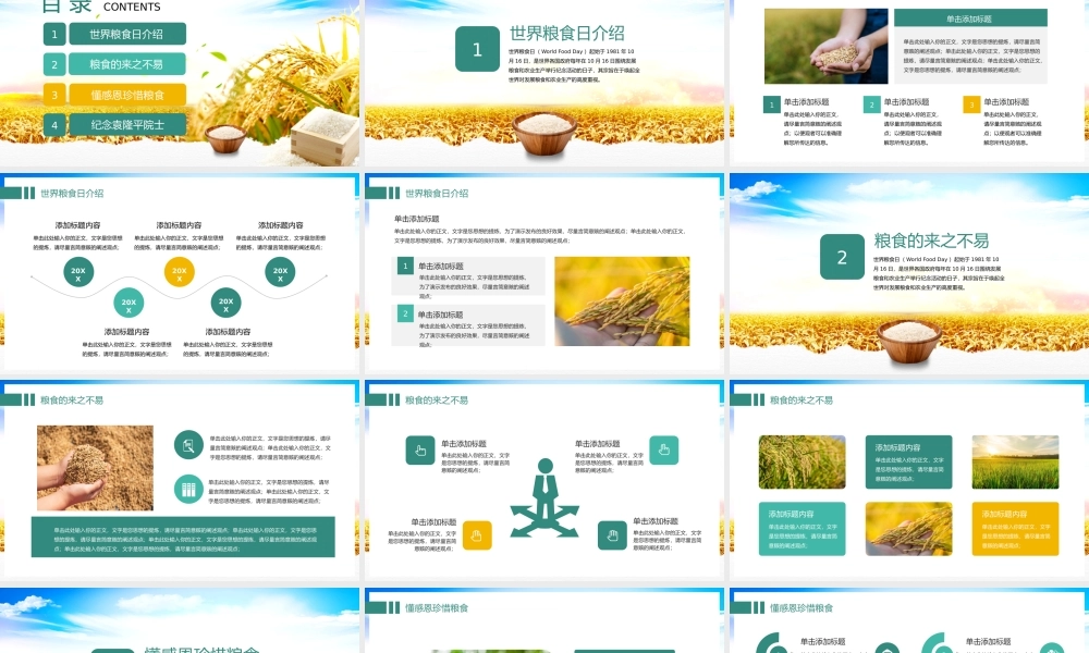 世界粮食日全国粮食安全宣传珍惜粮食主题教育宣传.pptx