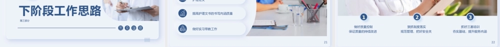 护士长年终述职报告PPT工作不足反思与下阶段工作计划PPT课件（带内容）.pptx