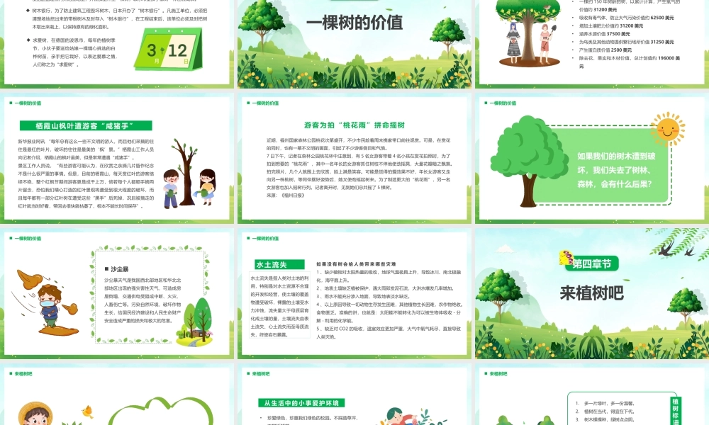 植树节主题班会PPT模板.pptx