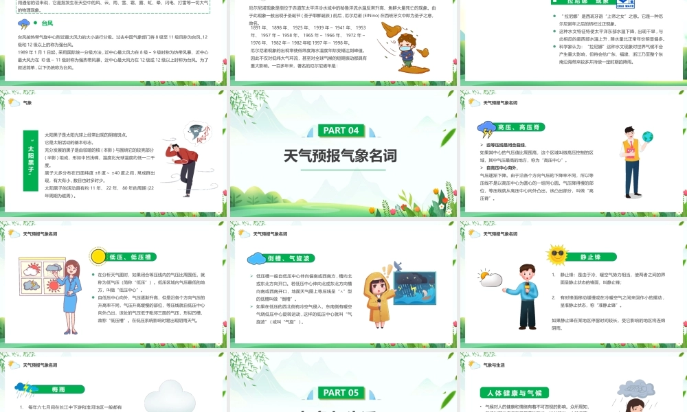 世界气象日PPT关注气候变化和空气质量PPT课件（带内容）.pptx