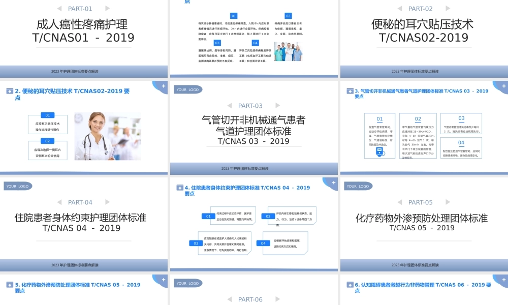 2023年护理团体标准22项要点解读专题课件PPT模板.pptx