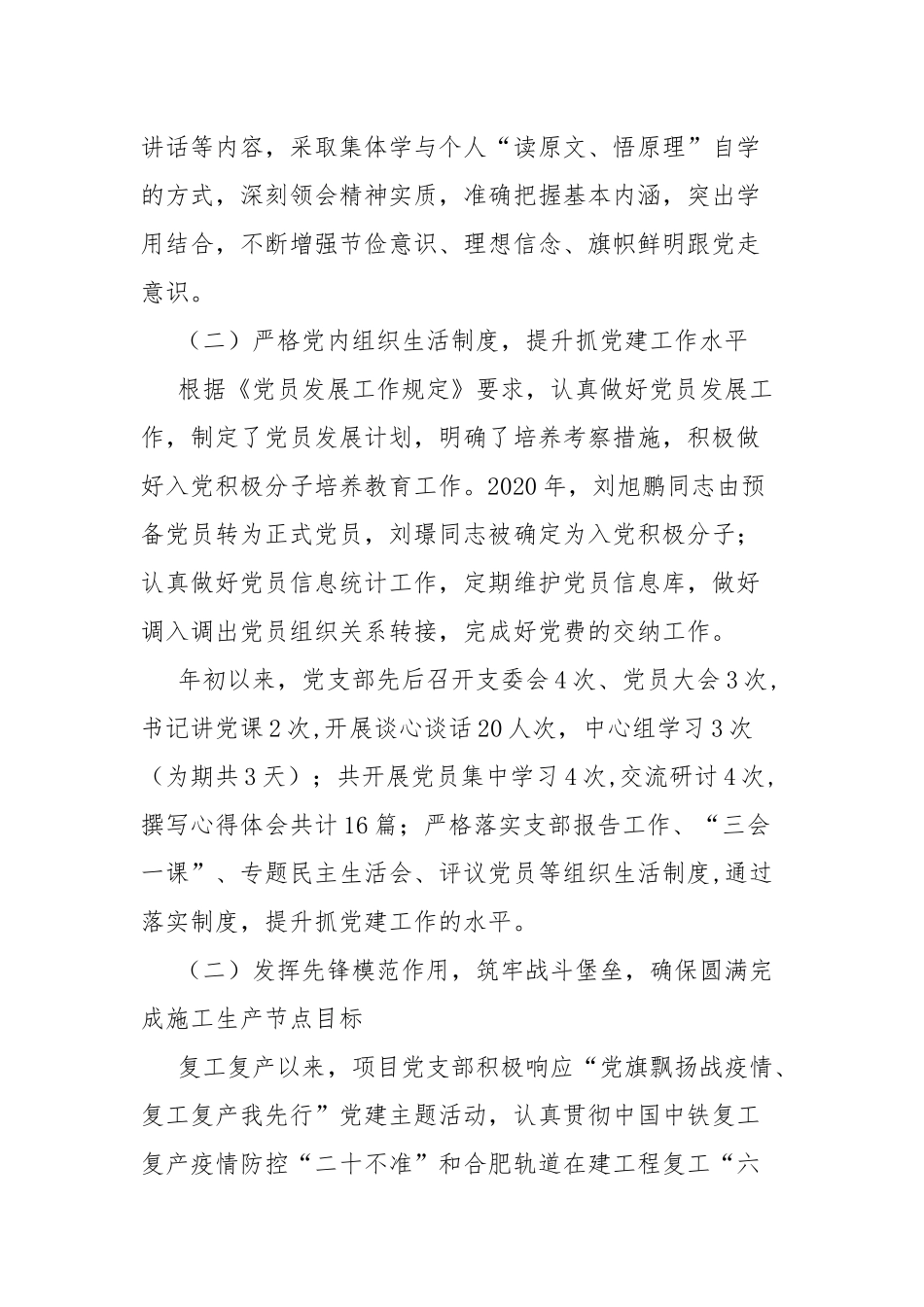 项目党支部工作总结.docx_第2页