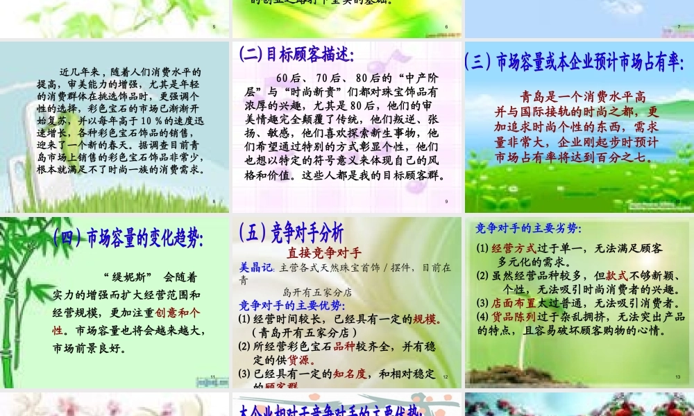 珠宝店创业计划书.ppt