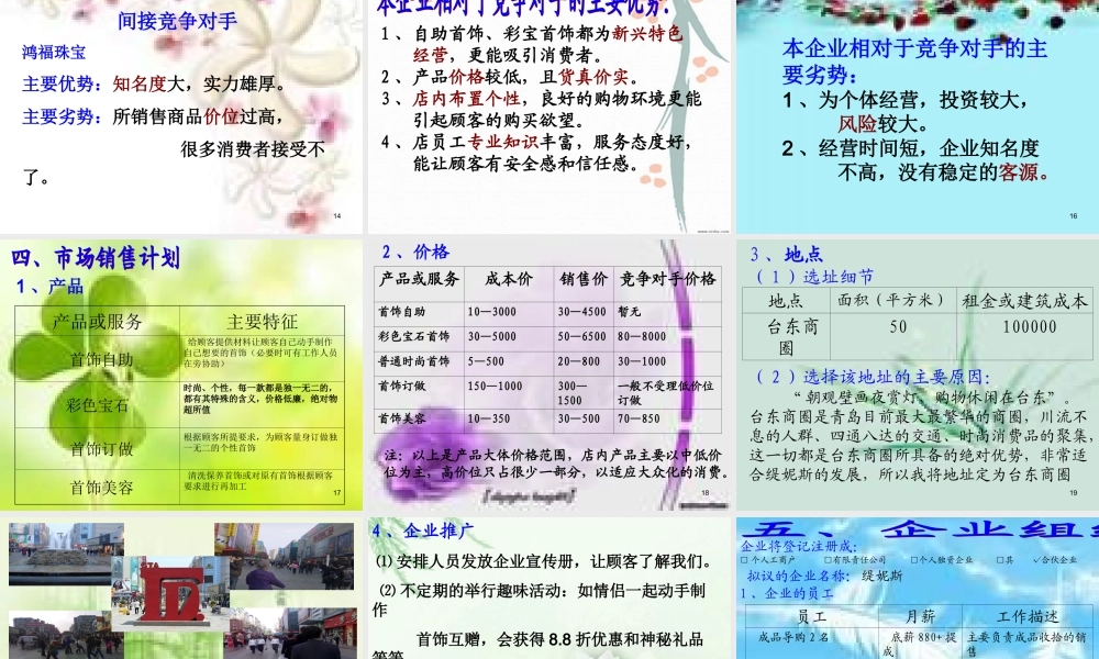 珠宝店创业计划书.ppt