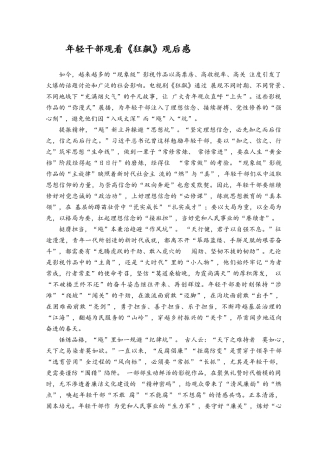 （3篇）2023年年轻干部观看《狂飙》观后感心得体会.docx