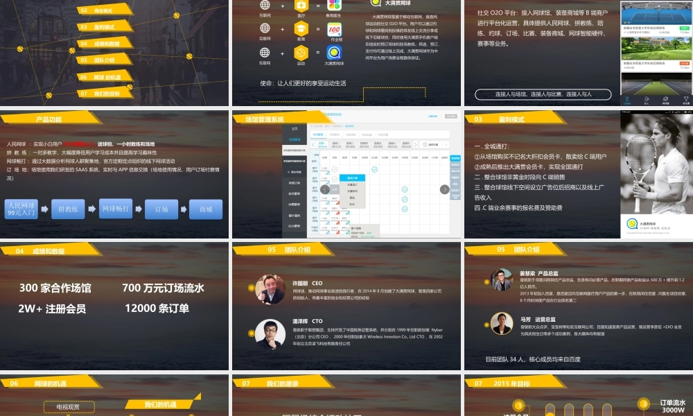 大满贯网球.商业计划书.ppt
