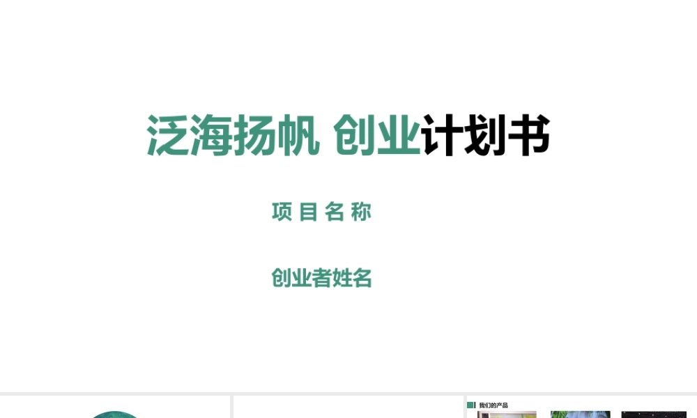 syb创业计划书.pptx