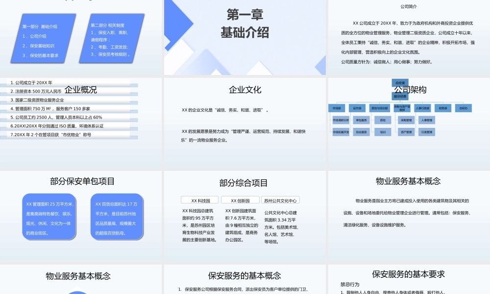 说课课件保安员入职培训.pptx