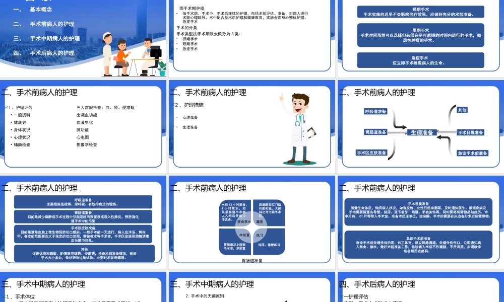 外科手术前期中期后期护理培训PPT课件（带内容）.pptx