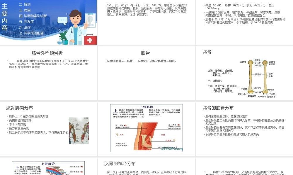 肱骨外科颈骨折的治疗与护理PPT课件（带内容）.pptx