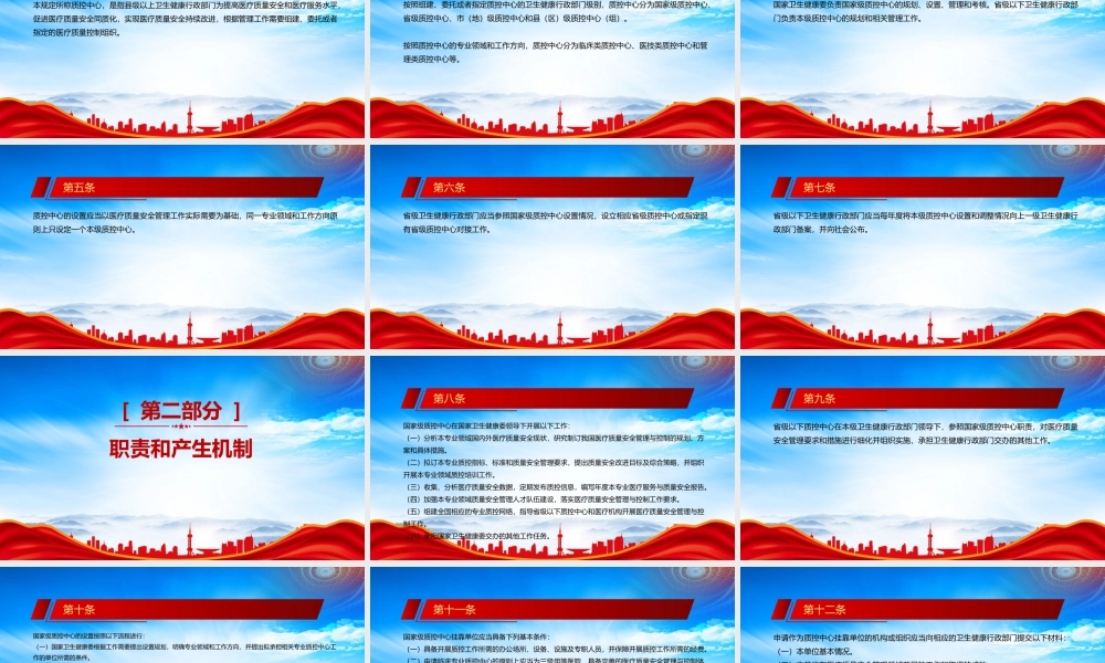2023《医疗质量控制中心管理规定》重点内容学习PPT加强医疗质量安全管理 完善医疗质量管理与控制体系PPT课件（带内容）.pptx