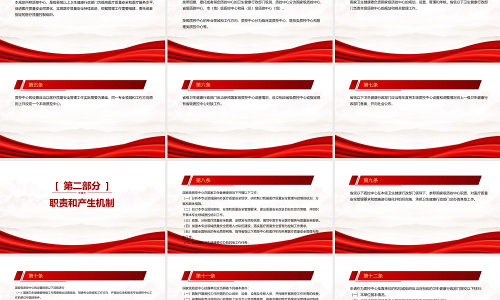 2023《医疗质量控制中心管理规定》全文学习PPT加强医疗质量安全管理 完善医疗质量管理与控制体系PPT课件（带内容）.pptx