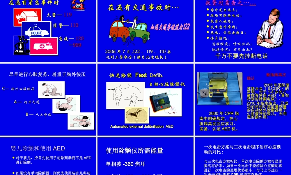 救护员珍惜生命CPR.ppt