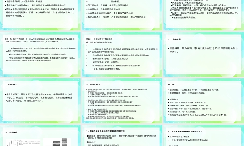 劳动合同法及实施条例规范与实物操作技巧.pptx