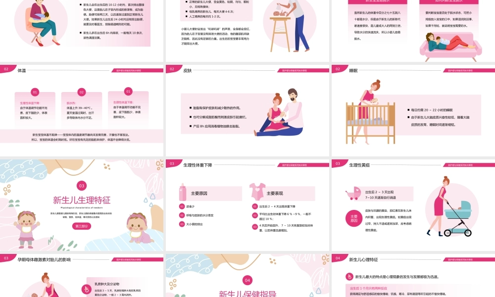 婴儿新生儿母婴护理医疗医学PPT模板.pptx